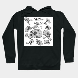 Skull Bomb (Grey Scale & Title) Hoodie